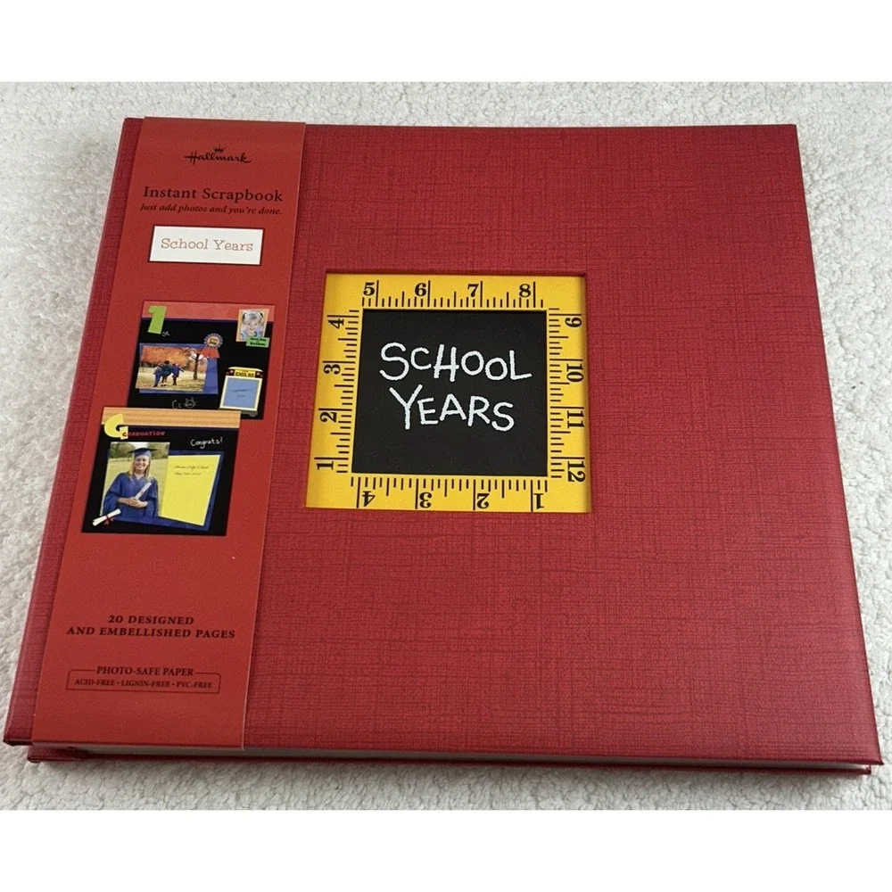 NIB Hallmark School Years (K-12) Instant Scrapbook 20 Designed Pages 12